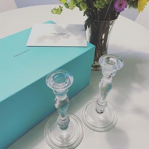 Set of Two Tiffany Candlesticks